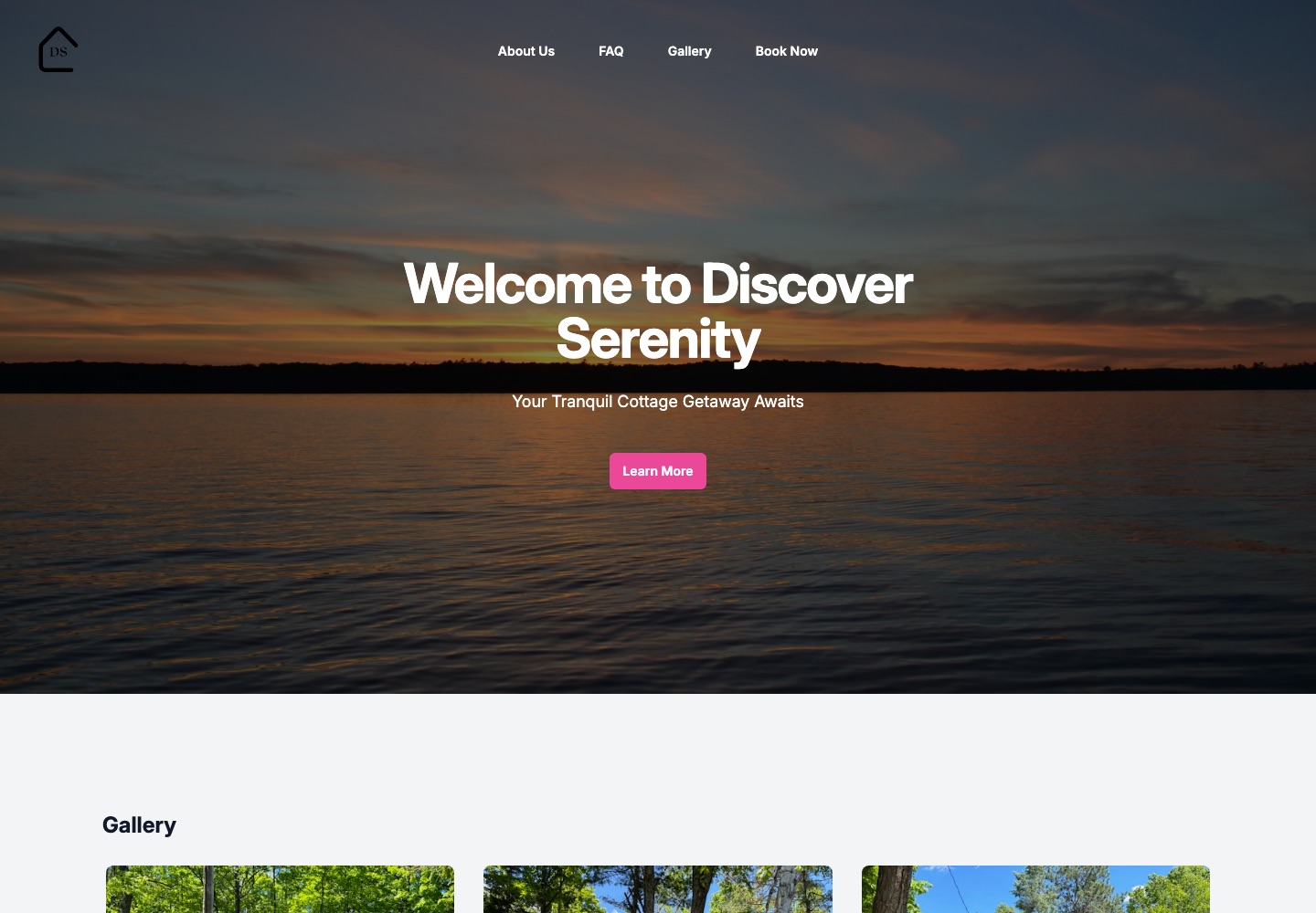 Discover Serenity website
