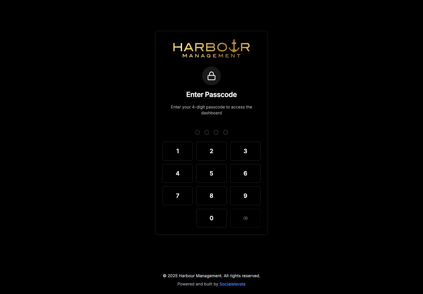 Harbour Management website