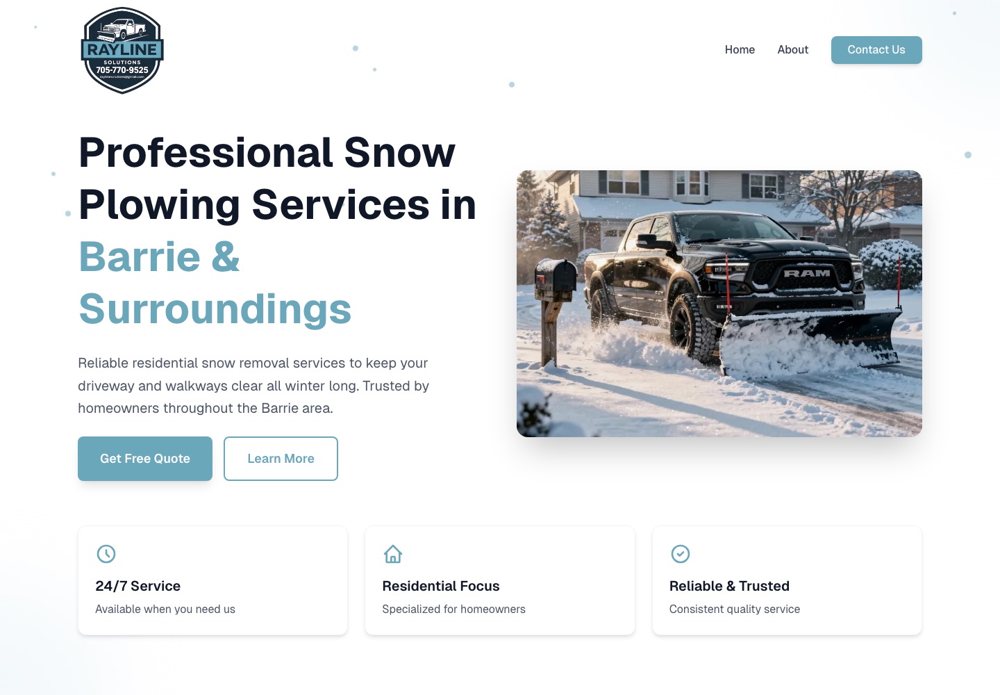 Rayline Solutions website